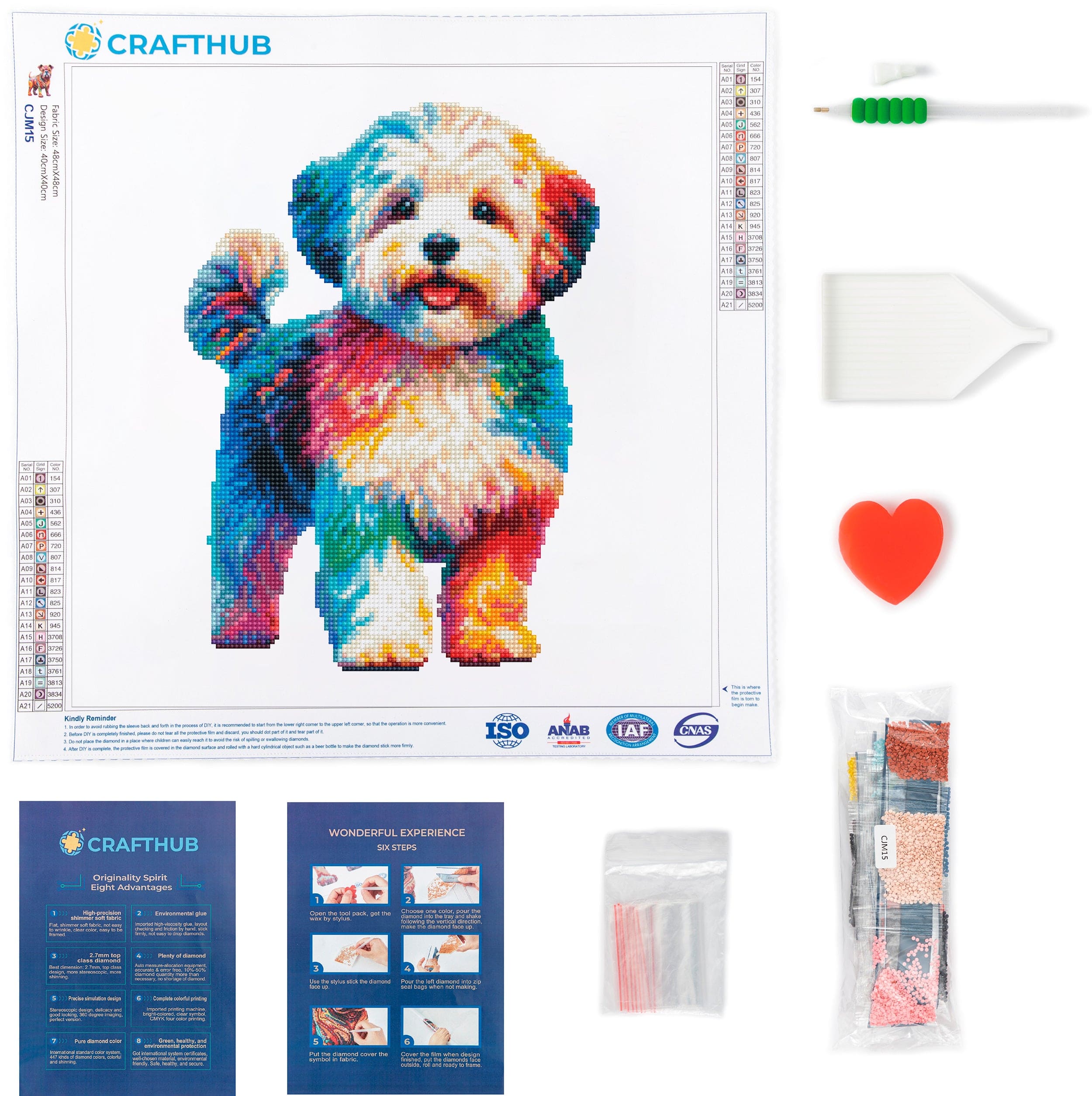 Maltipoo Dog - Diamond Painting Kit - Image 3