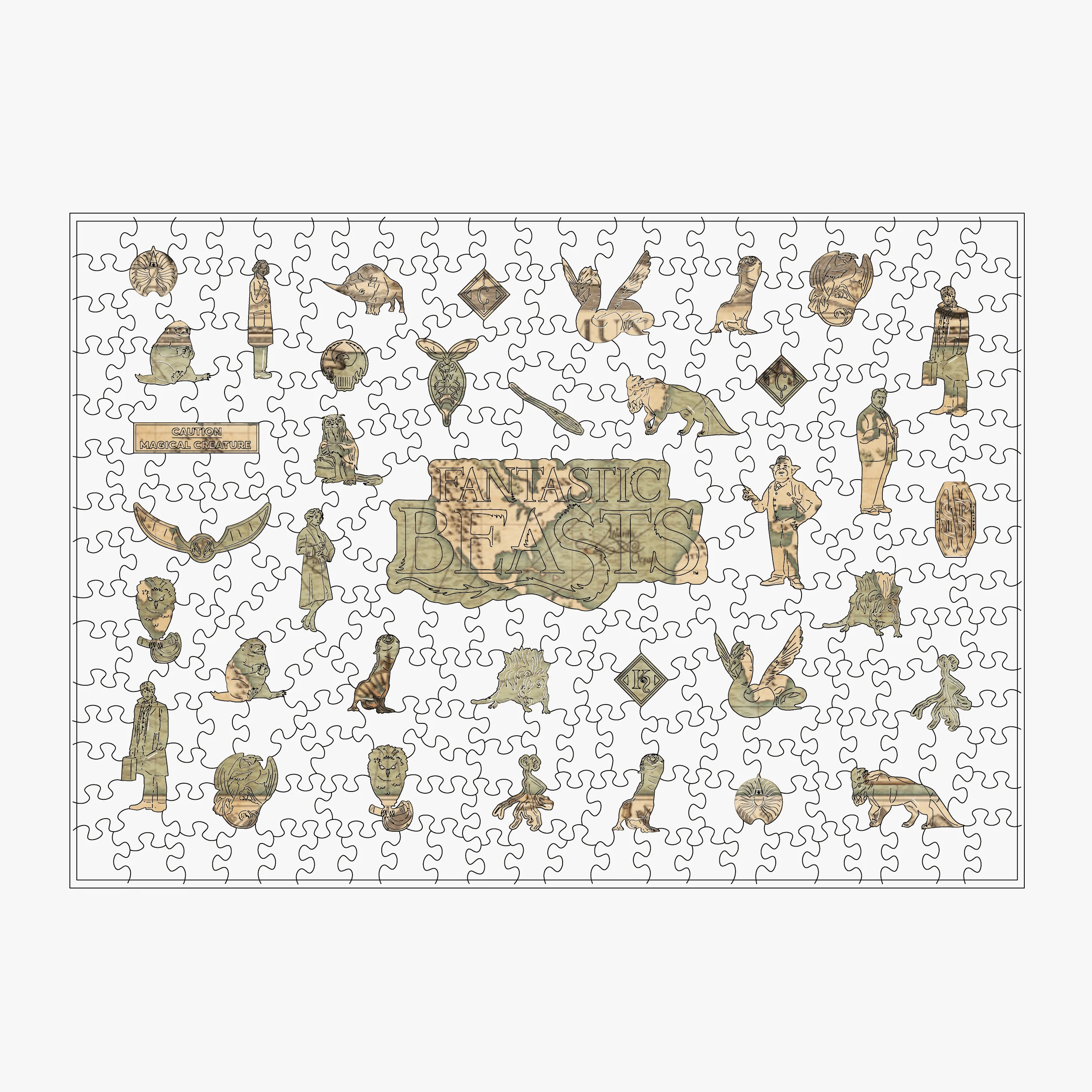 Mappa Mundi World Map - Wooden Jigsaw Puzzle - Image 2