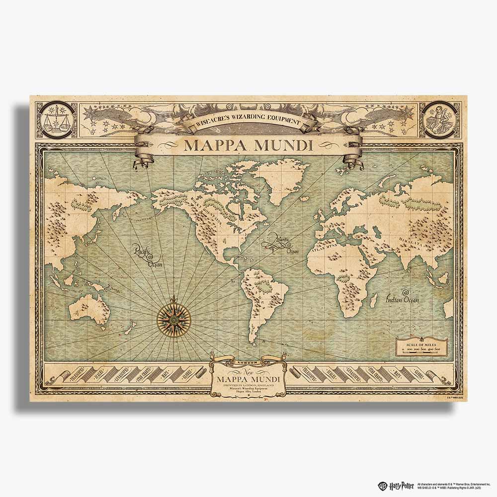 Mappa Mundi World Map - Wooden Jigsaw Puzzle - Image 3
