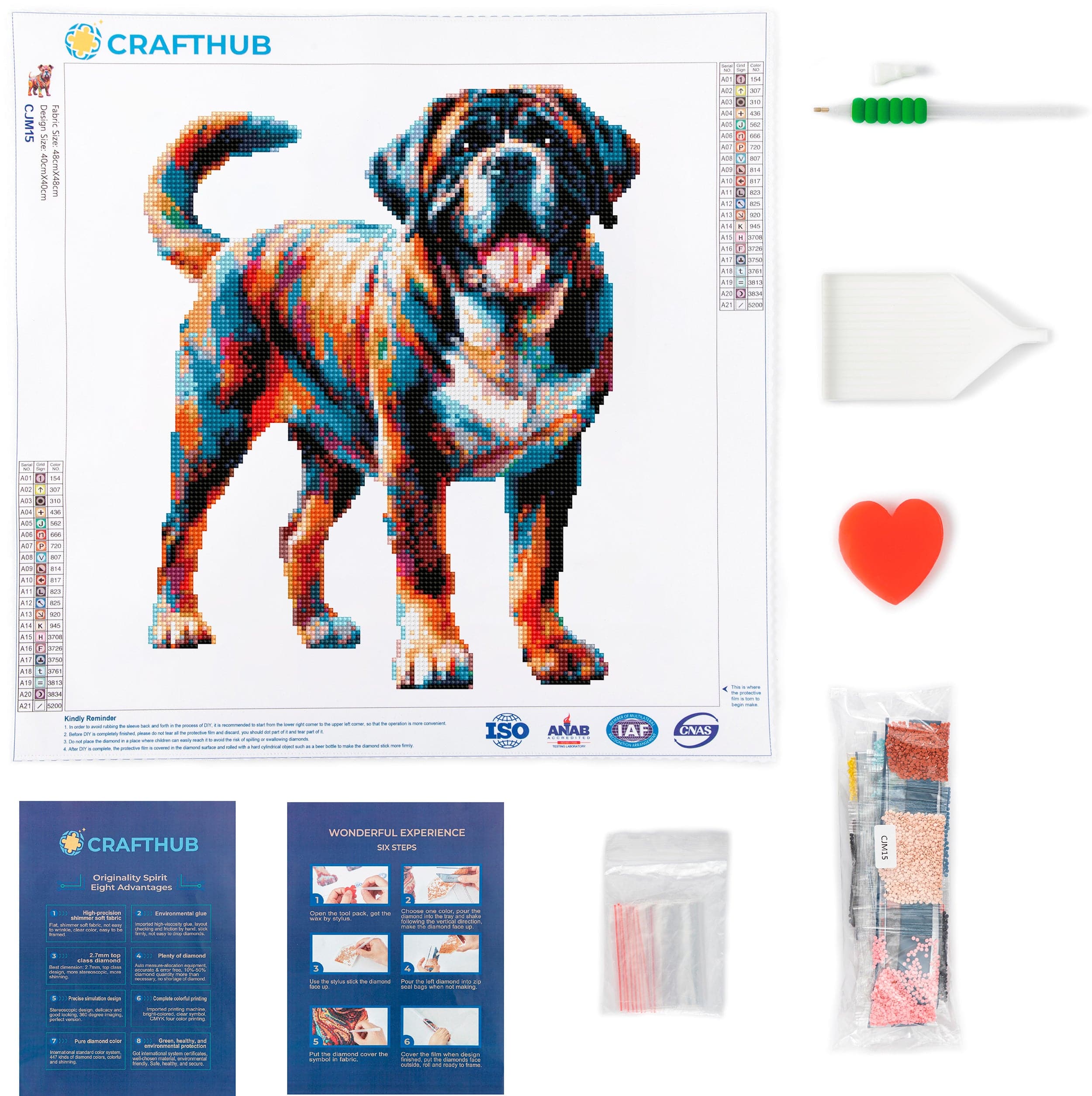Mastiff Dog - Diamond Painting Kit - Image 3