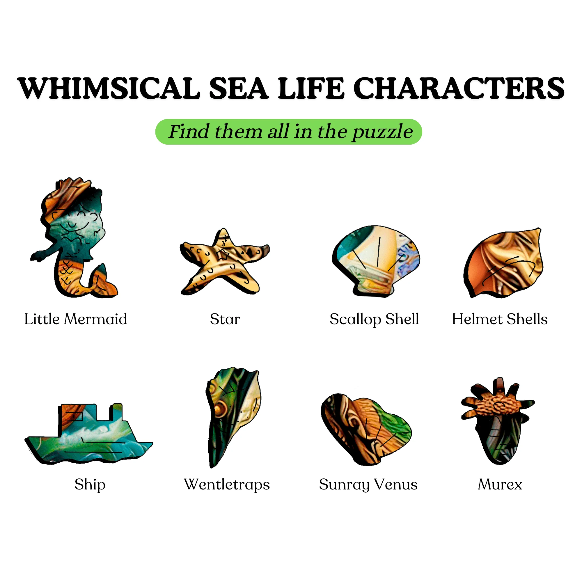 Mermaid’s Secret Garden - Jigsaw Puzzle - Image 3