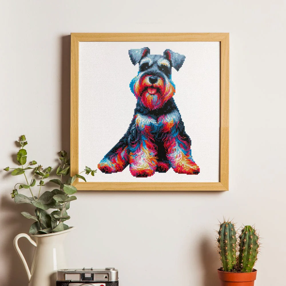 Miniature Schnauzer Dog - Diamond Painting Kit - Image 2