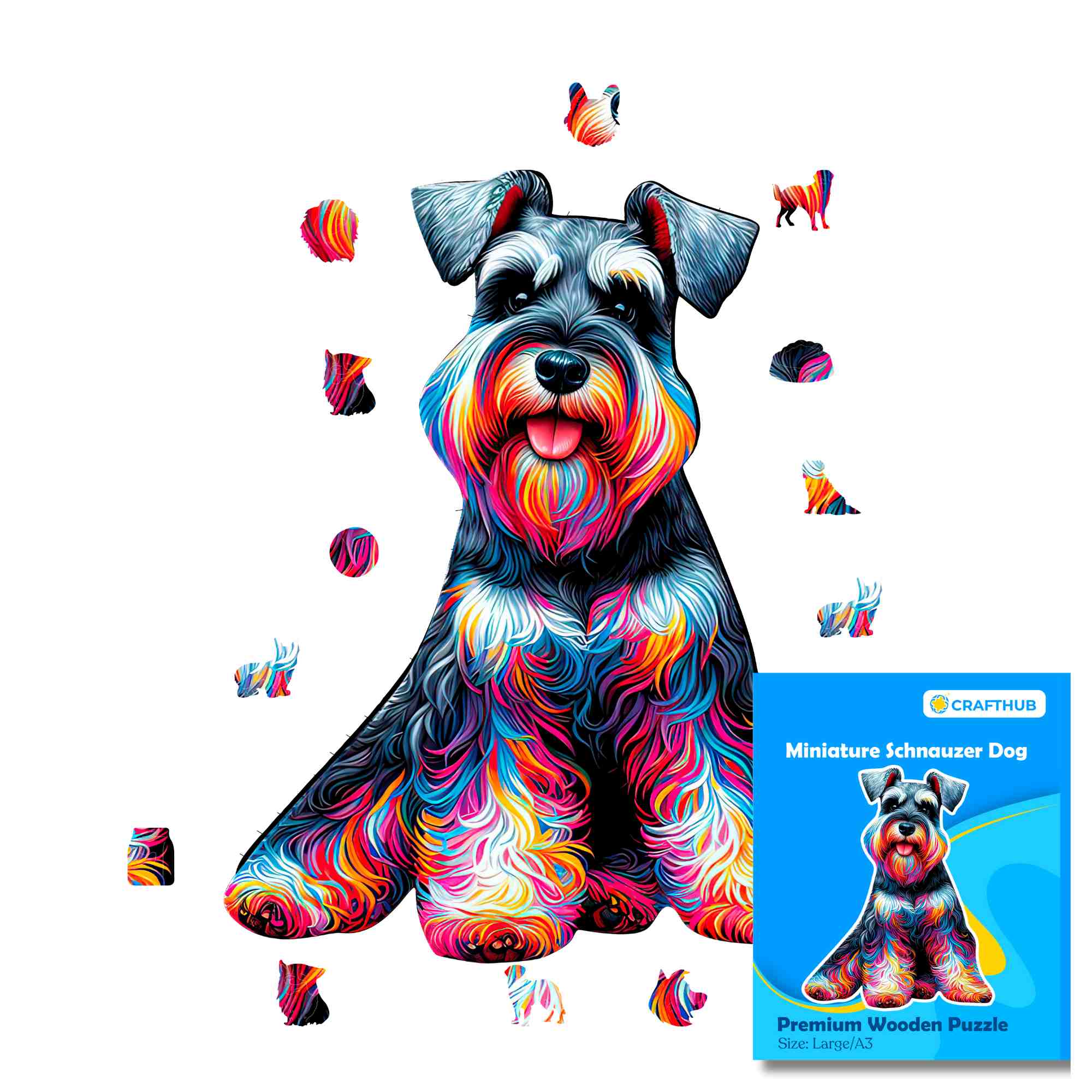 Miniature Schnauzer Dog - Jigsaw Puzzle - Image 2