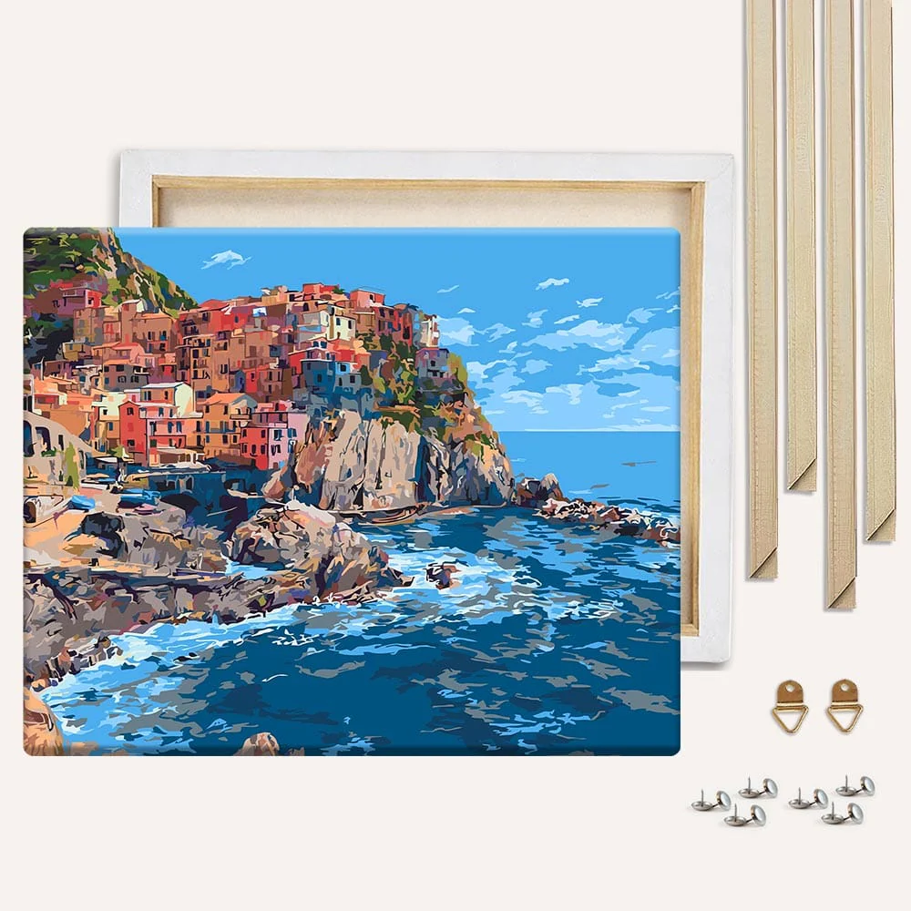 Monterosso al Mare  - Paint By Numbers Kit - Image 3