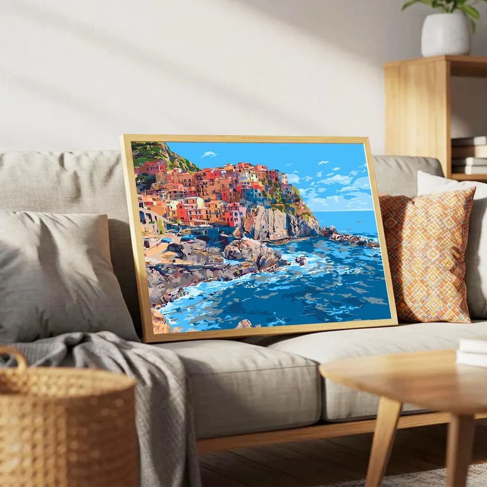 Monterosso al Mare  - Paint By Numbers Kit - Image 5