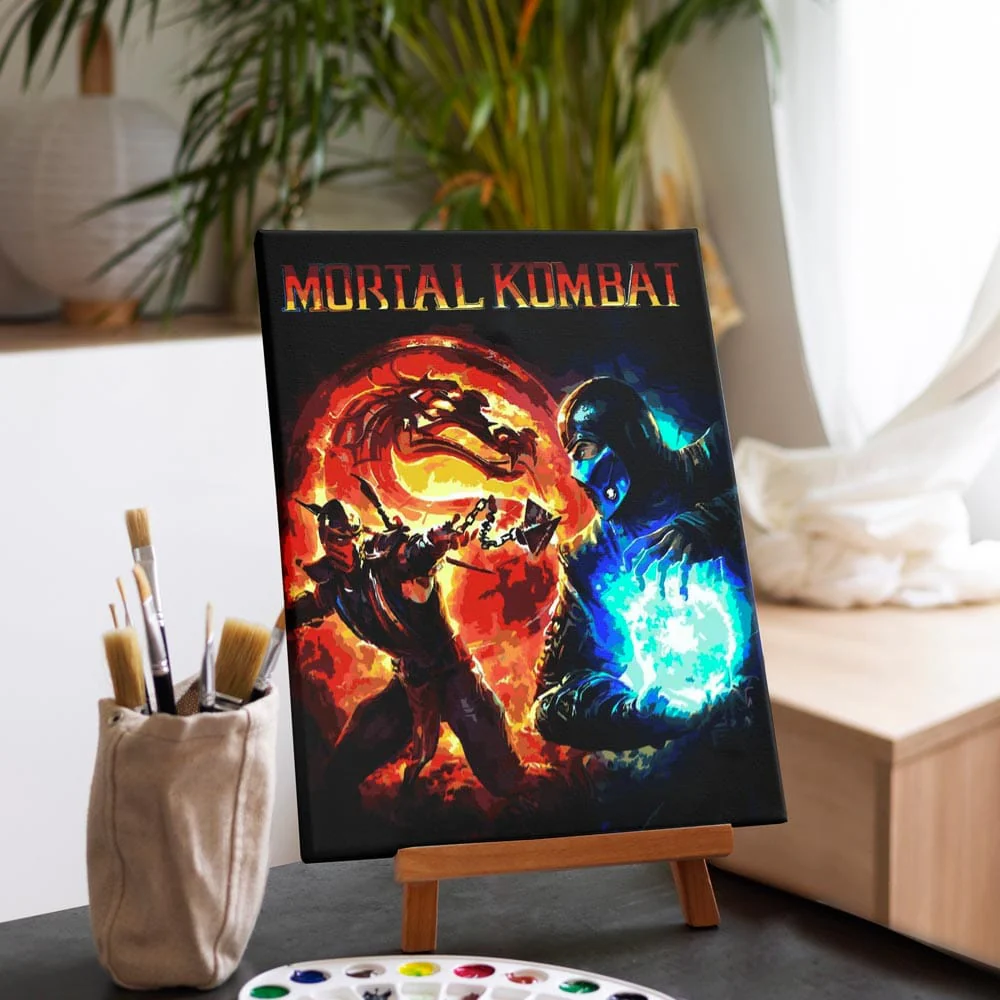 Mortal Kombat  - Paint By Numbers Kit - Image 2