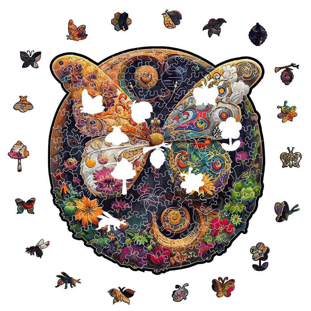 Mosaic Butterfly - Jigsaw Puzzle - Image 3
