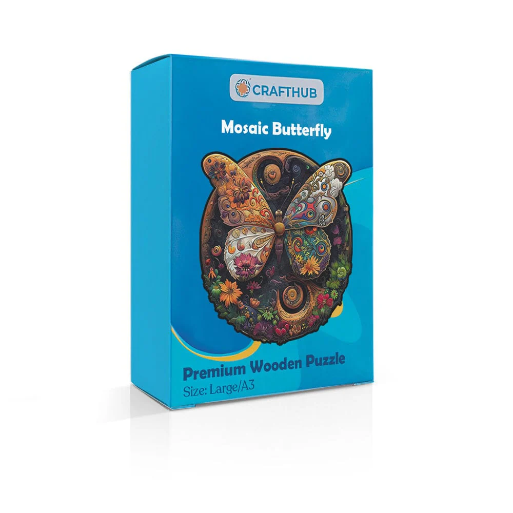 Mosaic Butterfly - Jigsaw Puzzle - Image 4