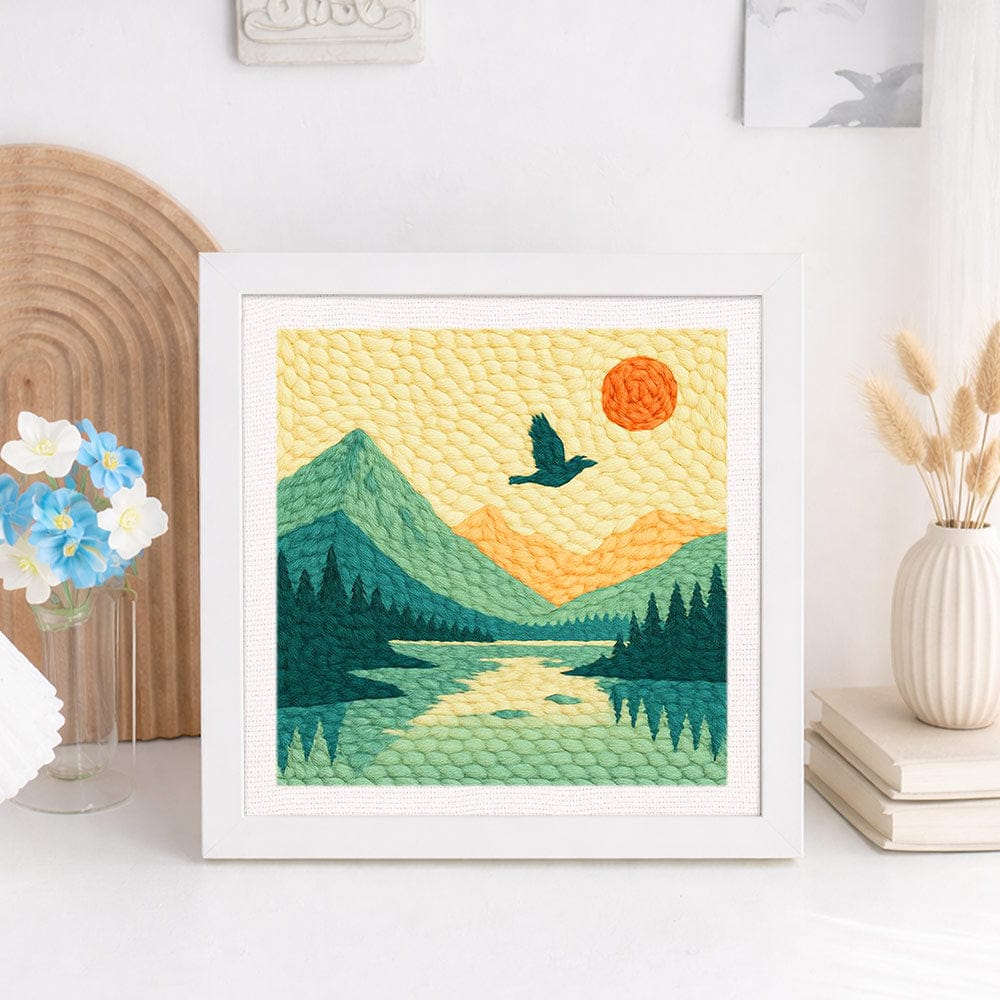 Mountain Lake - Punch Needle Kit - Image 2