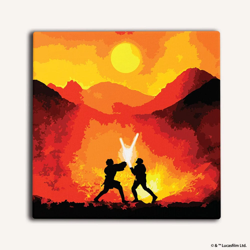 Mustafar™ Battle - Framed Paint By Numbers Kit
