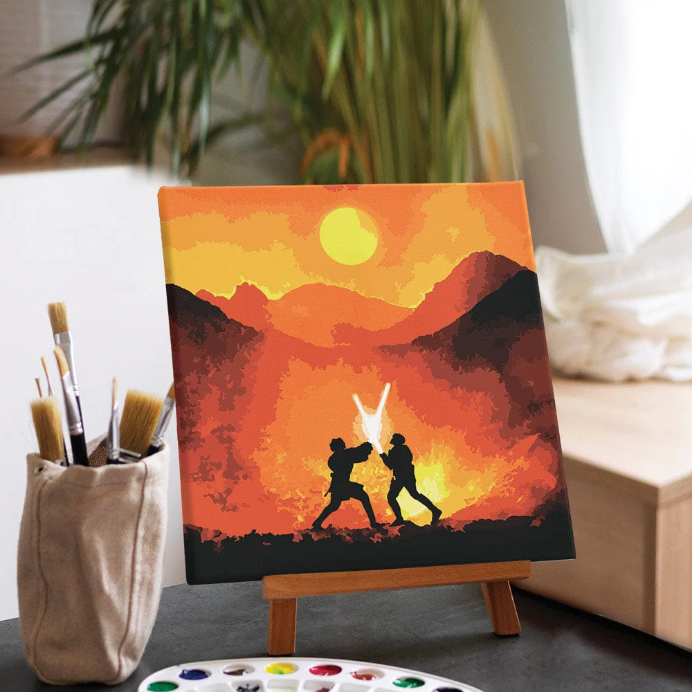 Mustafar™ Battle - Framed Paint By Numbers Kit - Image 2