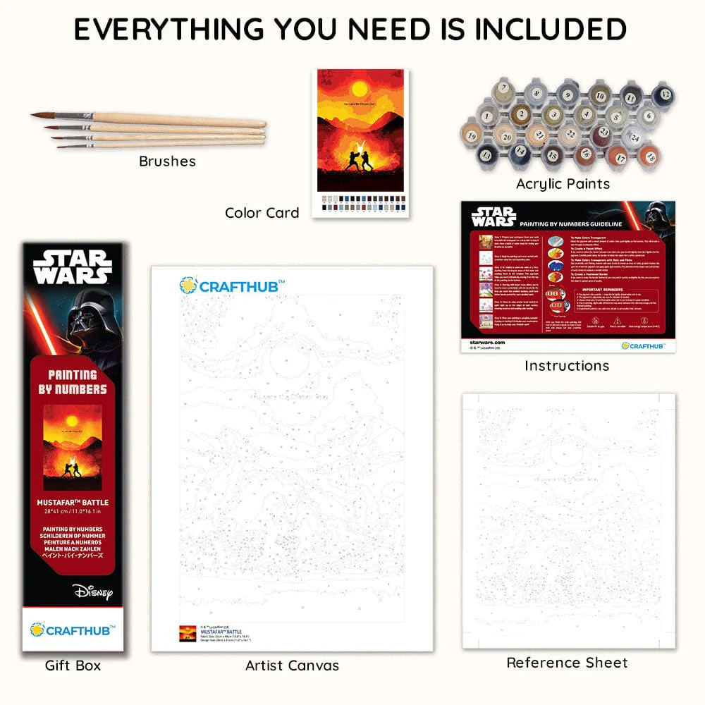 Mustafar™ Battle - Paint By Numbers Kit - Image 3