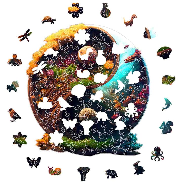 Mystic Twin Realm Wonders - Jigsaw Puzzle - Image 2