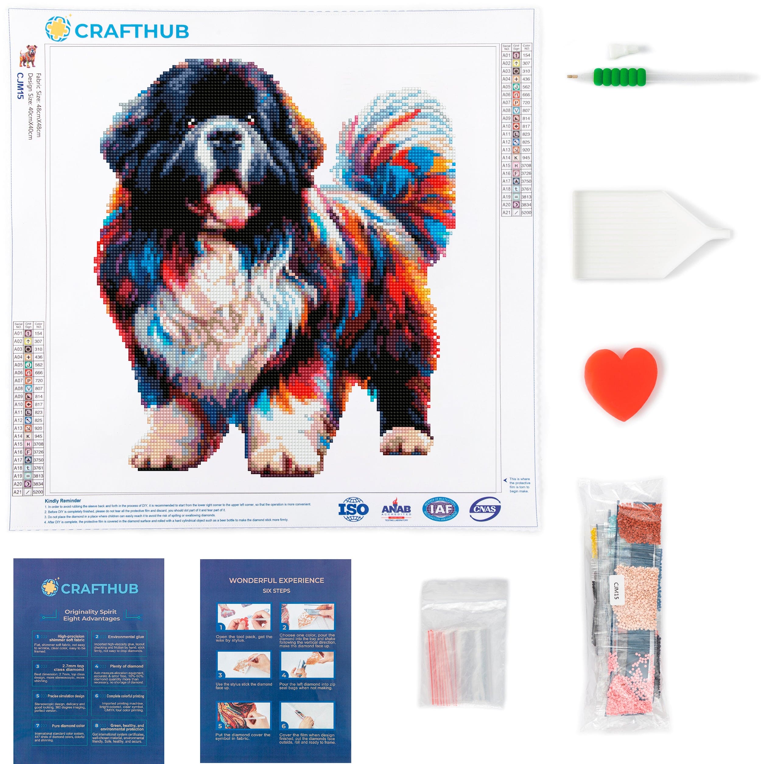 Newfoundland Dog - Diamond Painting Kit - Image 3