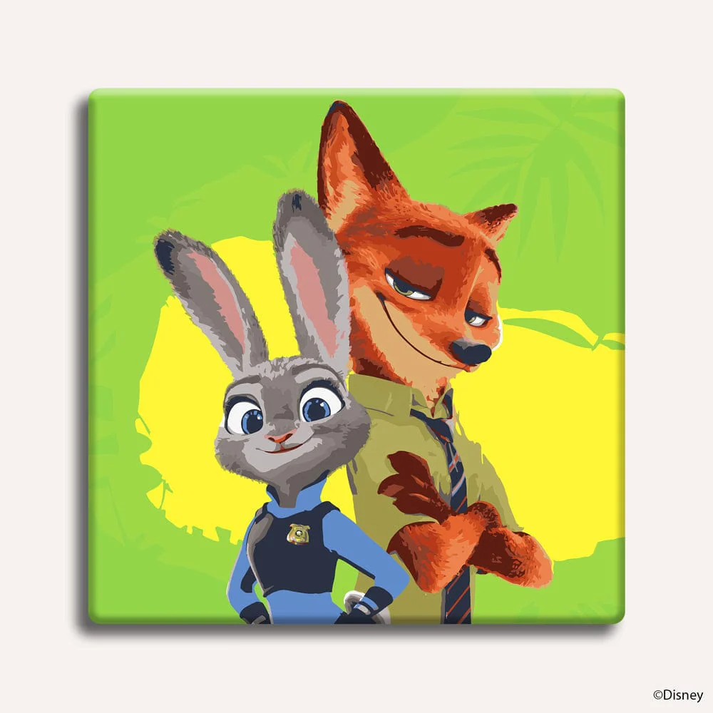Nick and Judy - Framed Paint By Numbers Kit