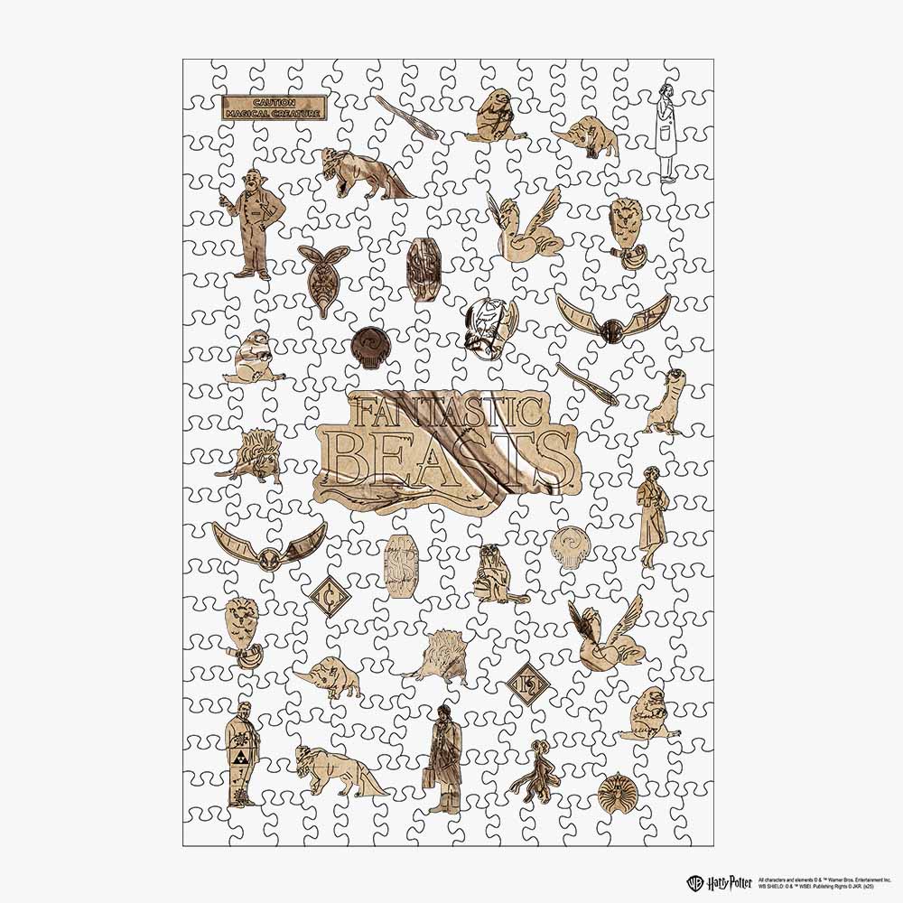 Niffler Wizarding Sketch - Wooden Jigsaw Puzzle - Image 2