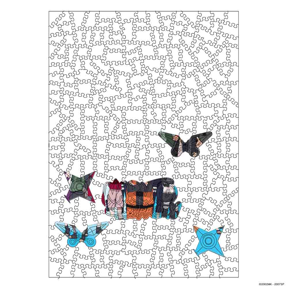 Ninja Alliance - Wooden Jigsaw Puzzle - Image 2