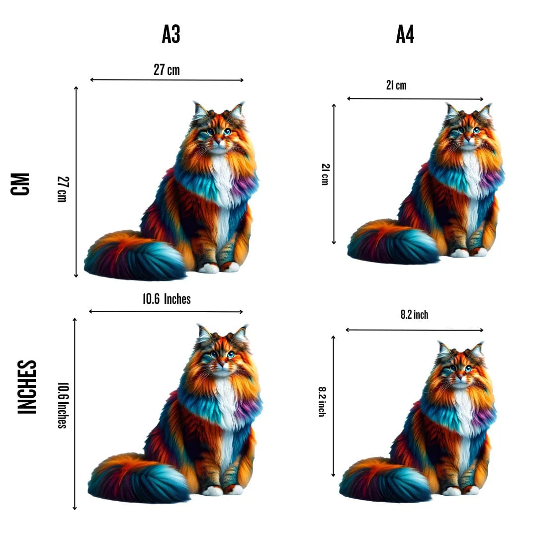 Norwegian Forest Cat - Jigsaw Puzzle - Image 5