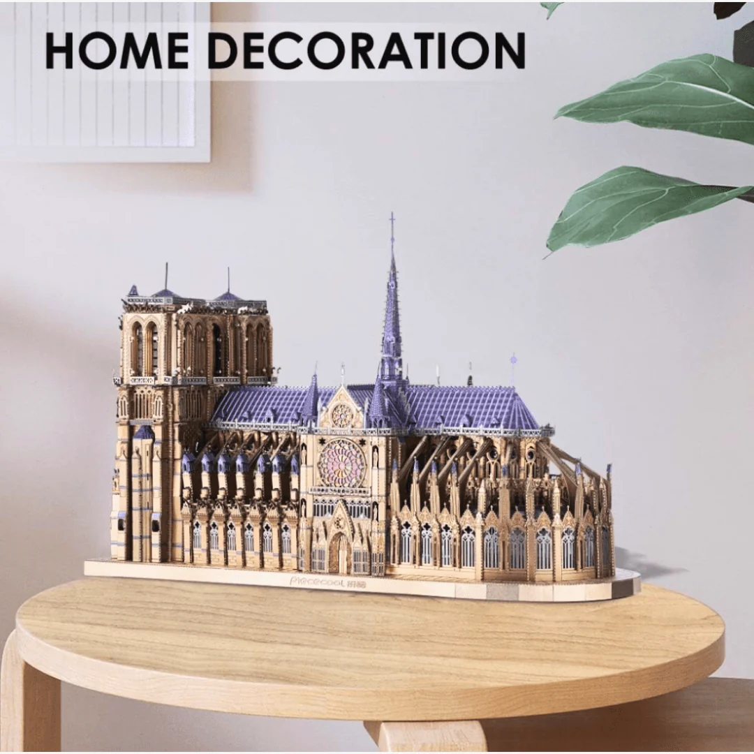 Notre Dame De Paris Church 3D Metal Puzzle - Image 3
