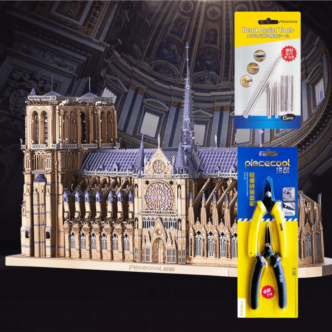 Notre Dame De Paris Church 3D Metal Puzzle - Image 5