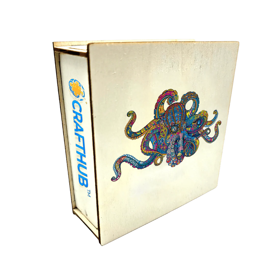 Colorful Octopus - Wooden Jigsaw Puzzle - Image 3