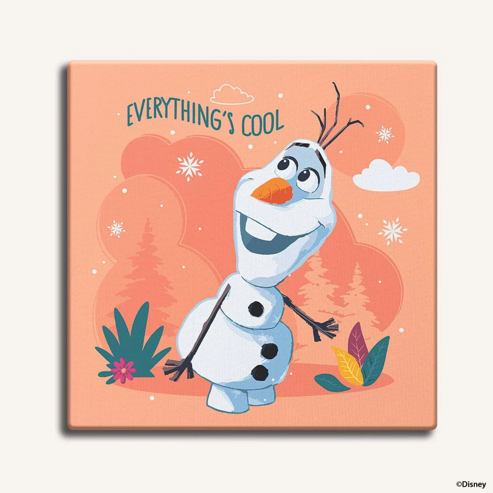 Olaf Snowman - Framed Paint By Numbers Kit