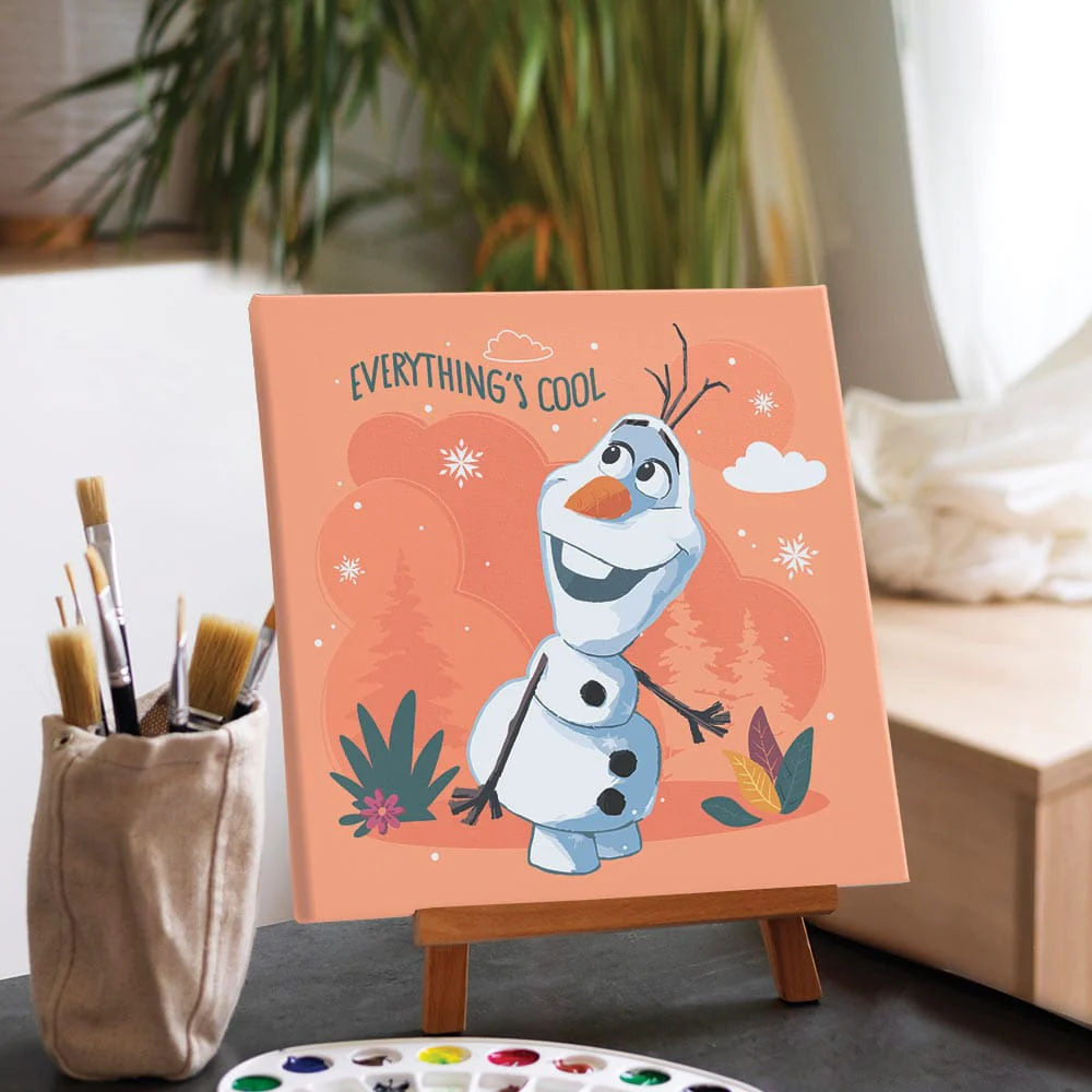 Olaf Snowman - Framed Paint By Numbers Kit - Image 2