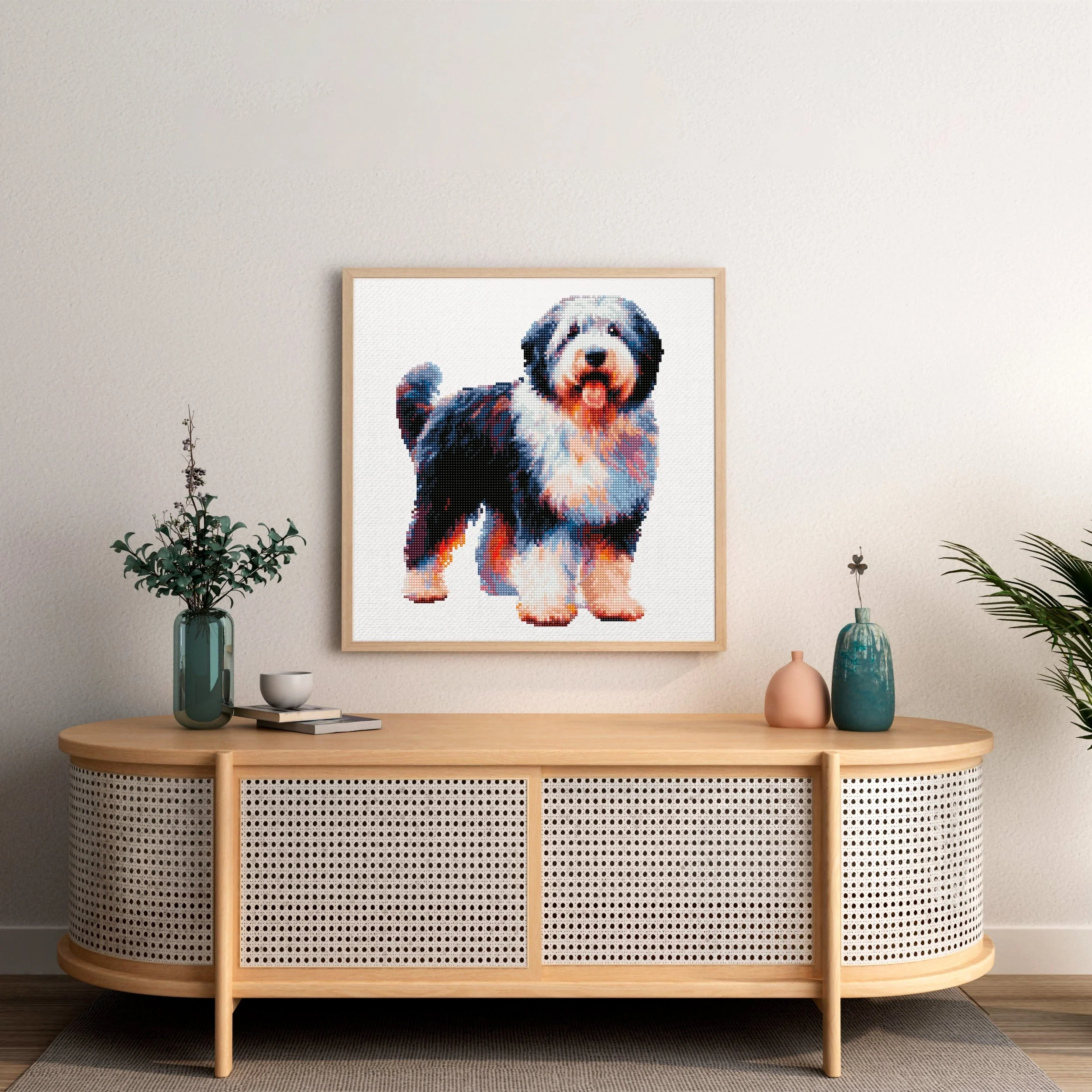Old English Sheep Dog - Diamond Painting Kit - Image 2
