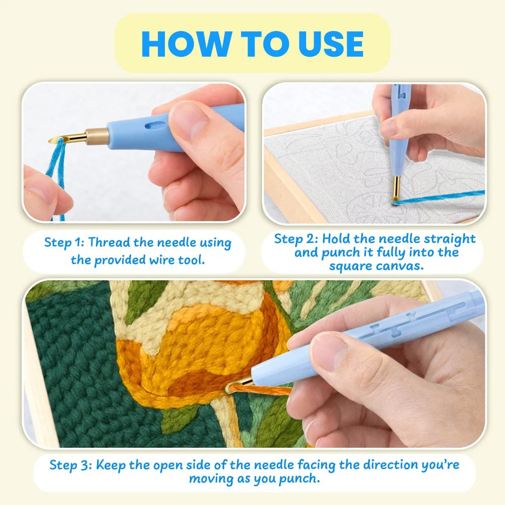 Orange Juice - Punch Needle Kit - Image 4