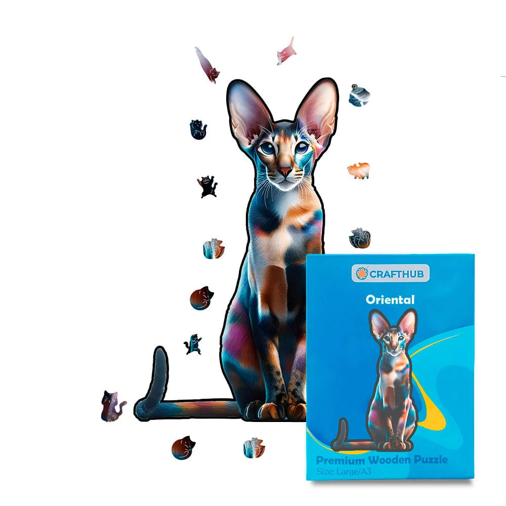 Oriental Cat - Jigsaw Puzzle - Image 2