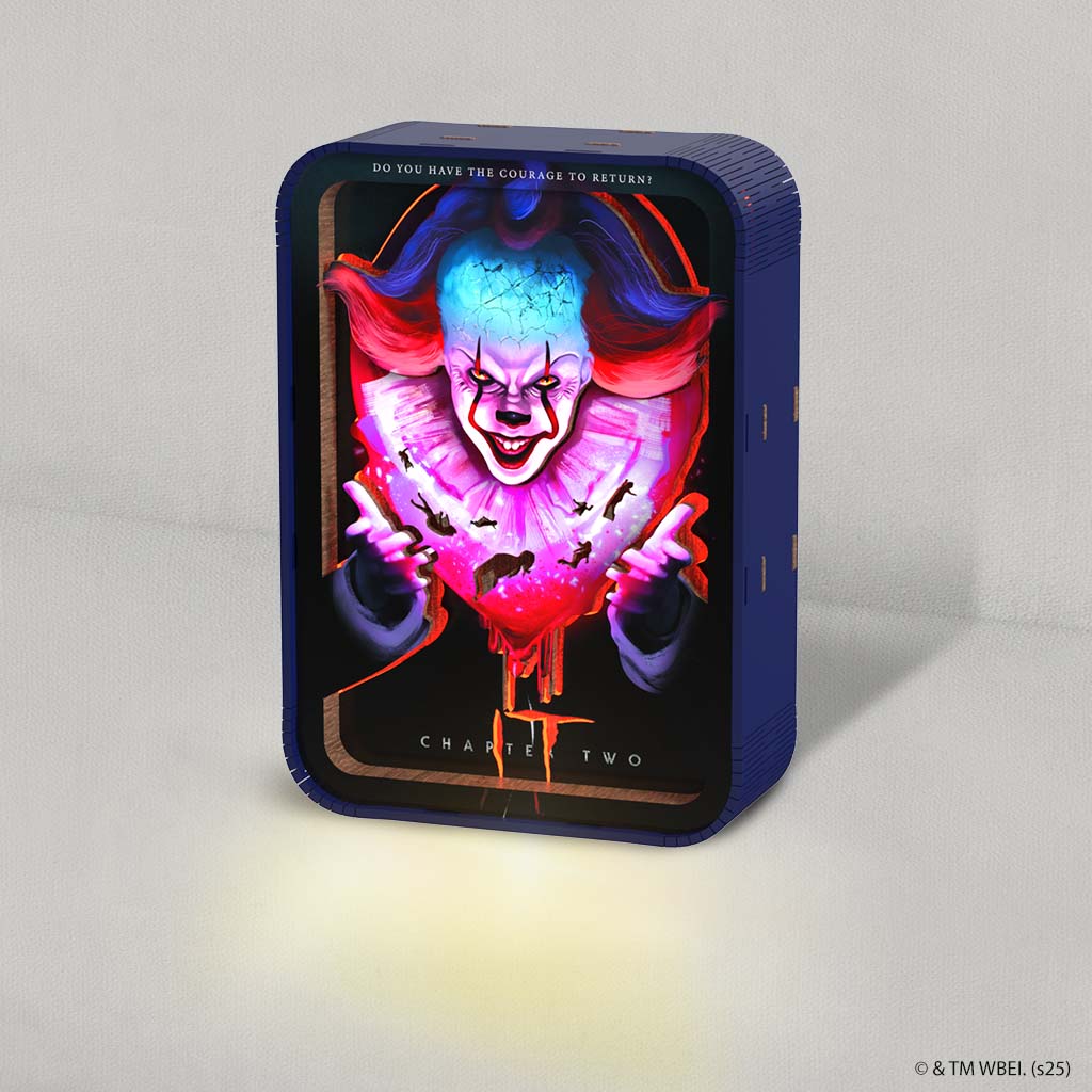 Pennywise - 3D DIY Wooden Puzzle Night Lamp - Image 3