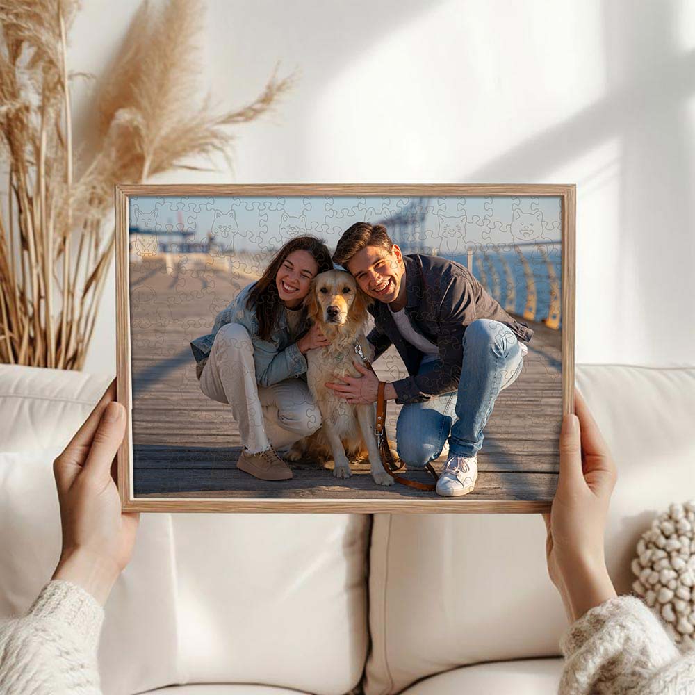Personalized Wooden Jigsaw Puzzle – Dog Whimsies - Image 5