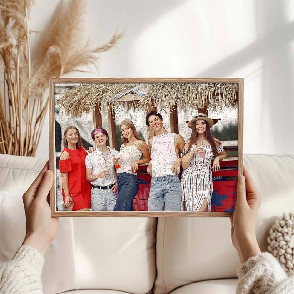 Personalized Wooden Jigsaw Puzzle – Friends Whimsies - Image 5