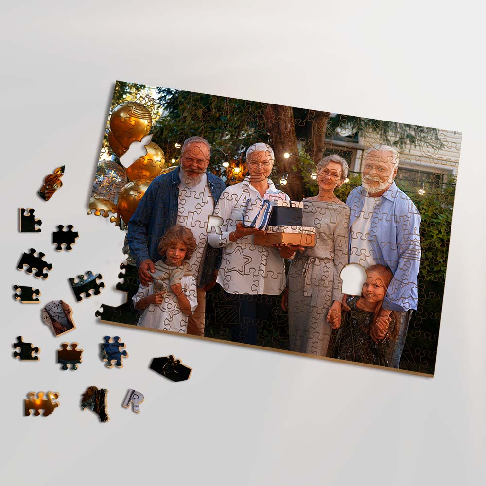 Personalized Wooden Jigsaw Puzzle – Happy Birthday - Image 2