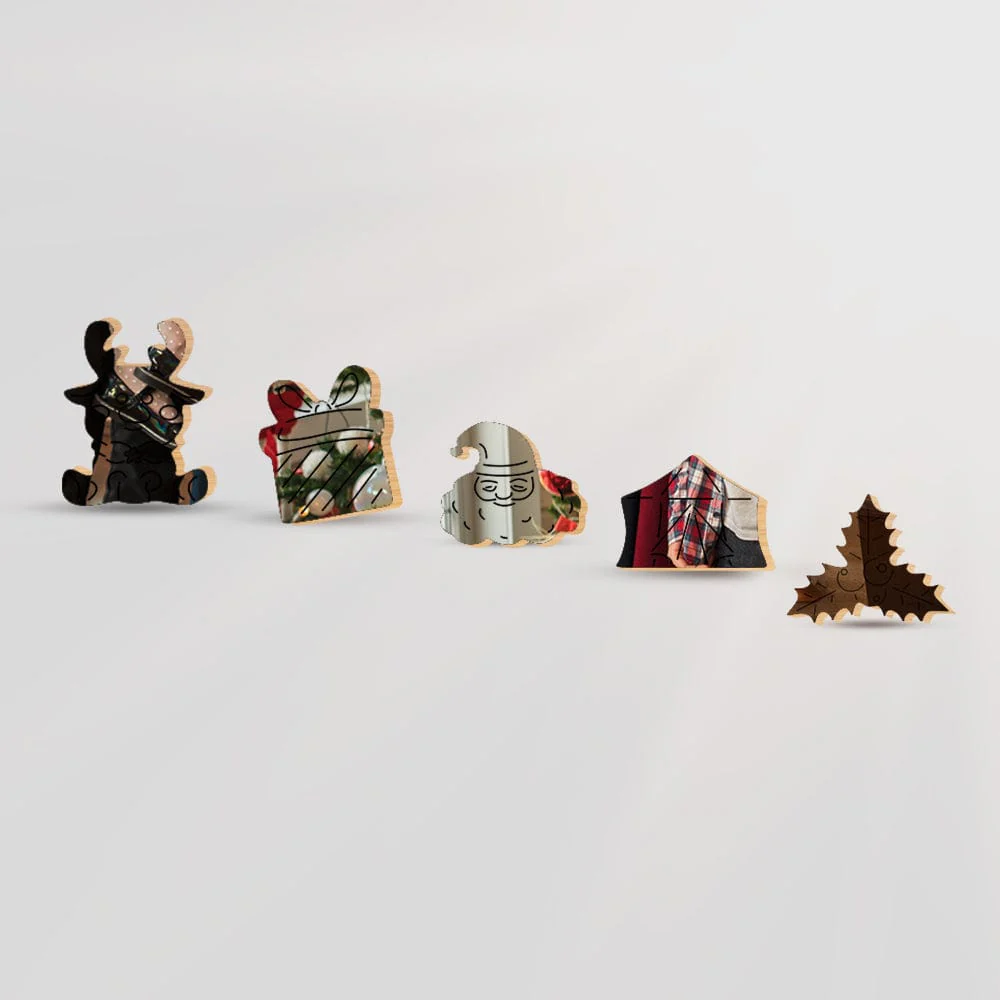 Personalized Wooden Jigsaw Puzzle – Merry Christmas - Image 3