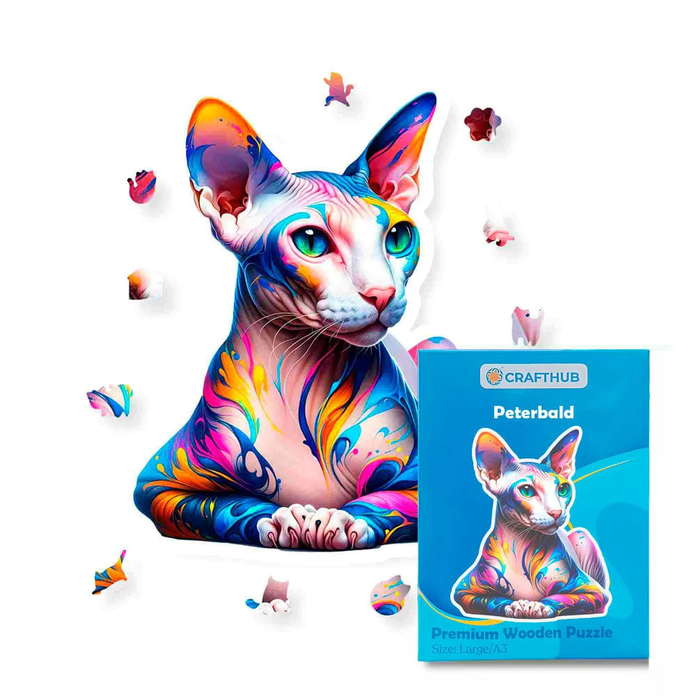 Peterbald Cat - Jigsaw Puzzle - Image 2