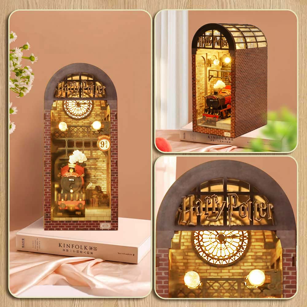 Harry Potter: Platform 9¾: Hogwarts Express Station - DIY Book Nook Kit - Image 5
