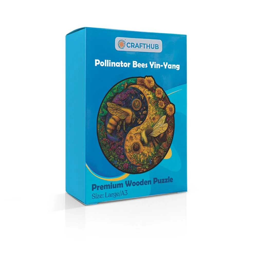 Pollinator Bees Yin-Yang - Jigsaw Puzzle - Image 4