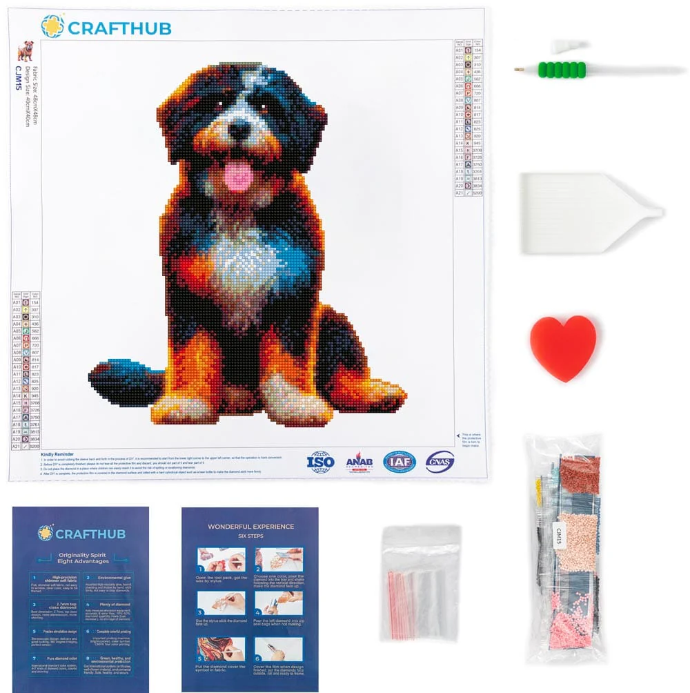 Portuguese Water Dog - Diamond Painting Kit - Image 3