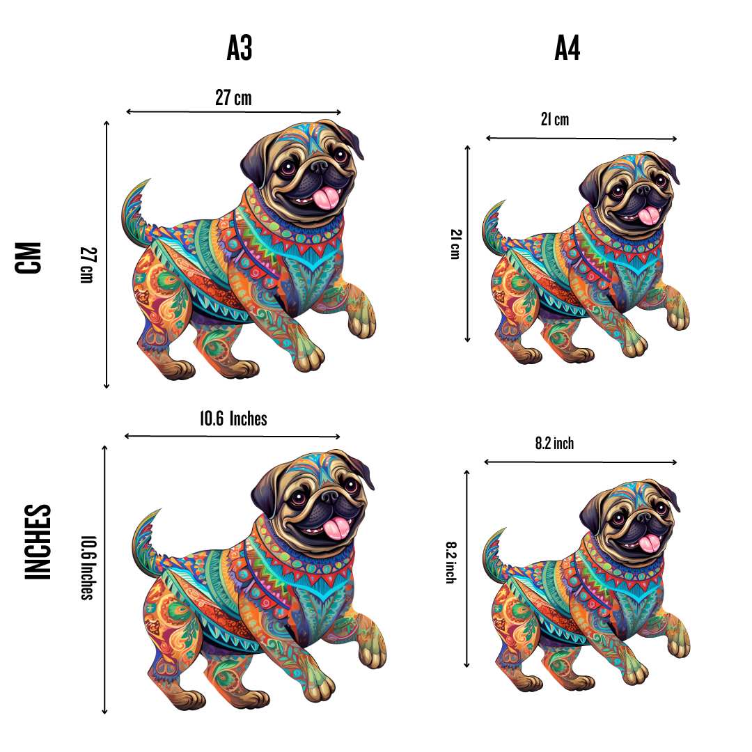 Pug Dog - Jigsaw Puzzle - Image 2