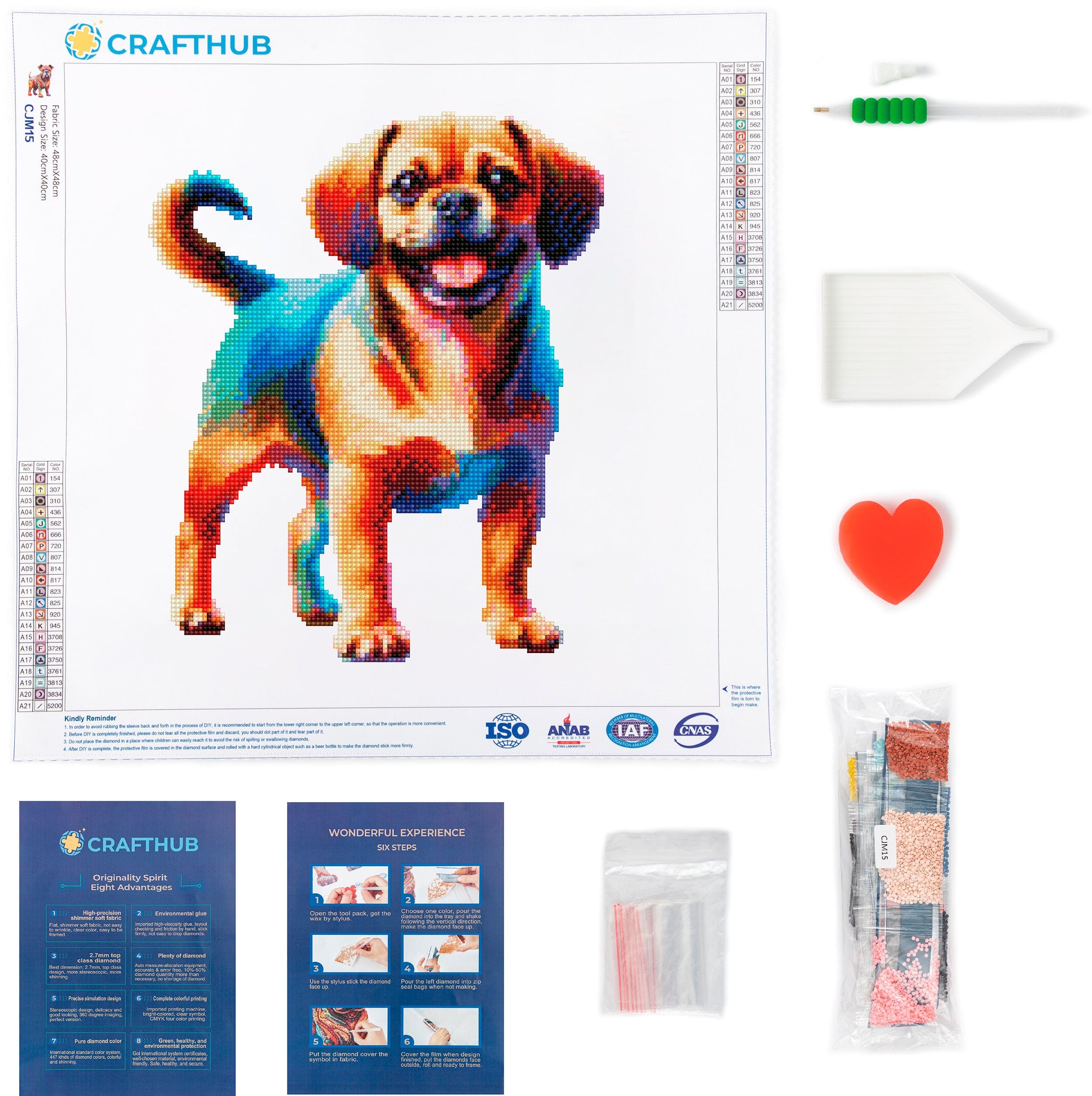 Puggle Dog - Diamond Painting Kit - Image 3
