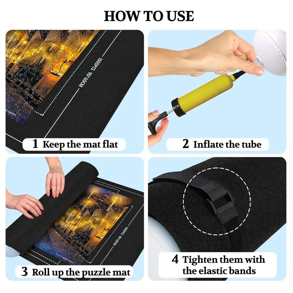 Puzzle Mat Roll Up for Puzzle Storage - Image 3