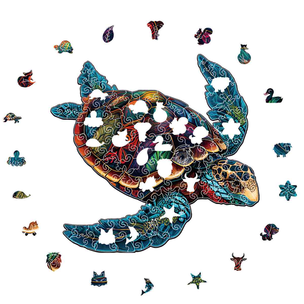 Vibrant Sea Turtle - Jigsaw Puzzle - Image 2