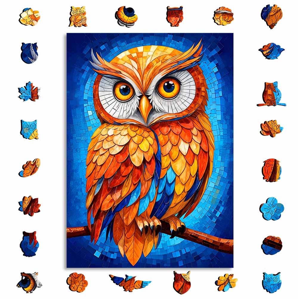 Radiant Owl - Jigsaw Puzzle - Image 3