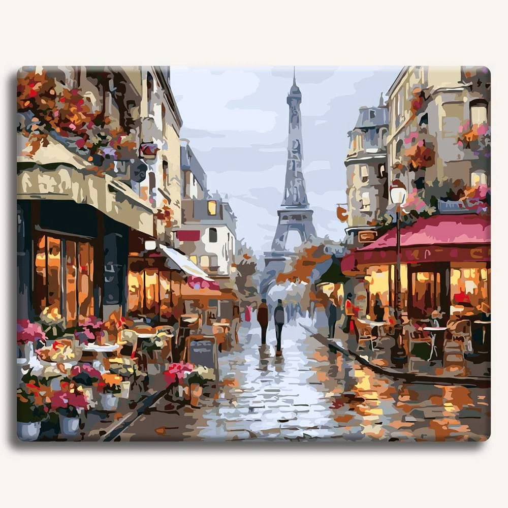 Rainy Day in Paris - Paint By Numbers Kit