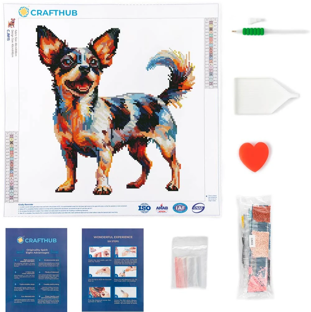 Rat Terrier Dog - Diamond Painting Kit - Image 3