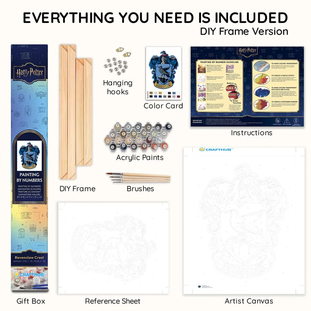 Ravenclaw Crest - Paint By Numbers Kit - Image 7