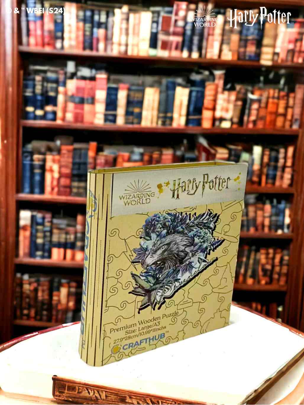 Harry Potter - Ravenclaw Crest - Utilitarian Romance Wooden Jigsaw Puzzle - Image 2