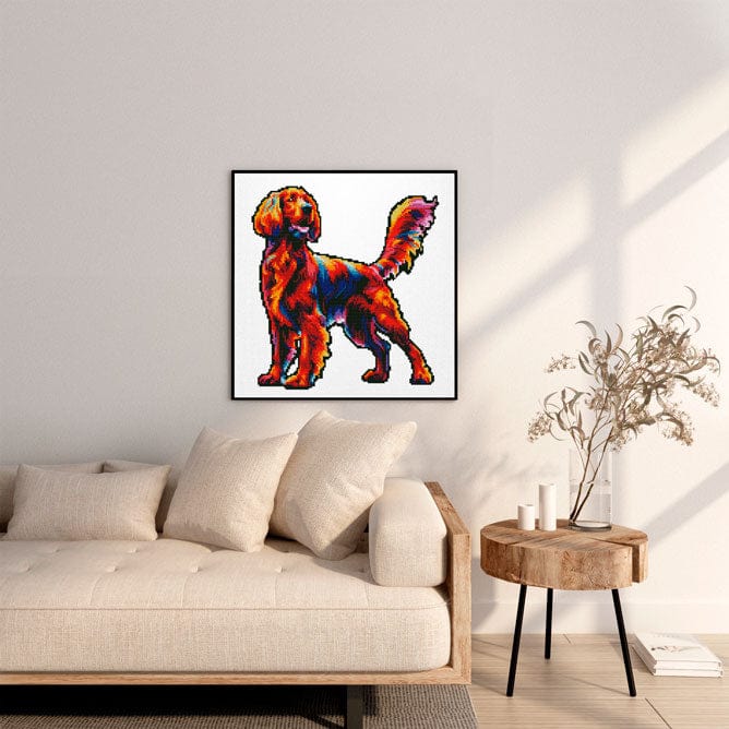 Red Setter / Irish Setter Dog - Diamond Painting Kit - Image 2