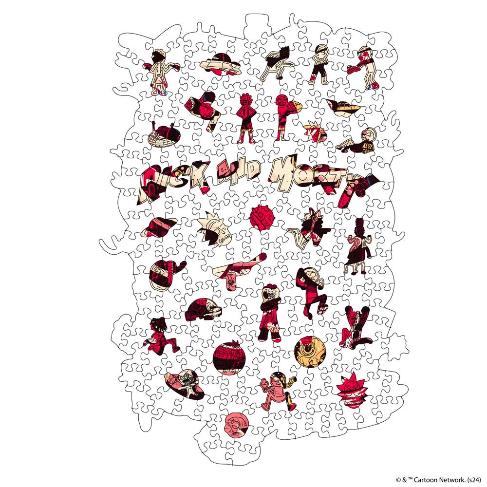 Rick and Morty Anatomy Park - Wooden Jigsaw Puzzle - Image 4